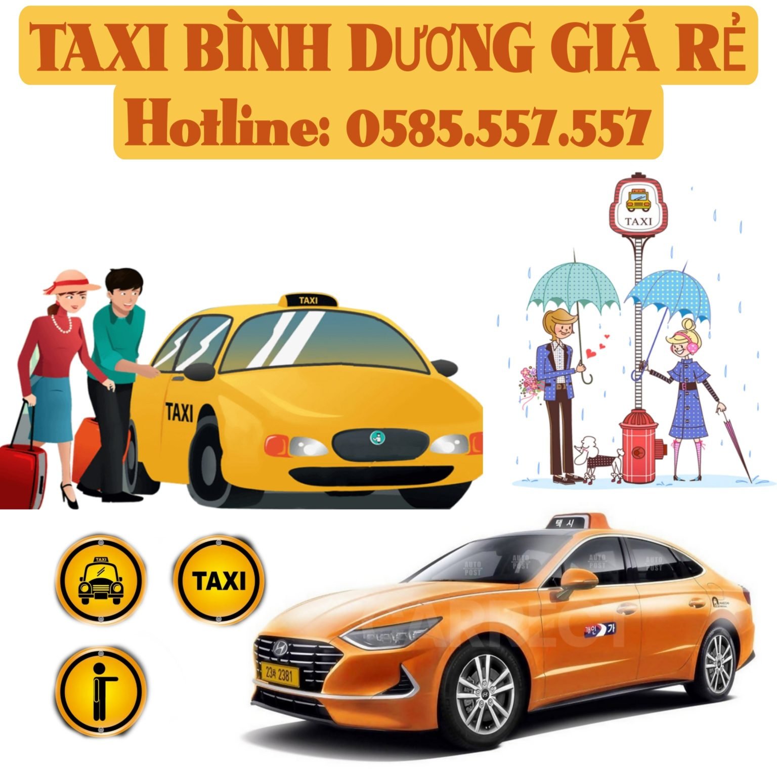 Taxi Bình Dương, Số ĐT Thuê Xe Đi Tỉnh Giá Rẻ 0585.557.557